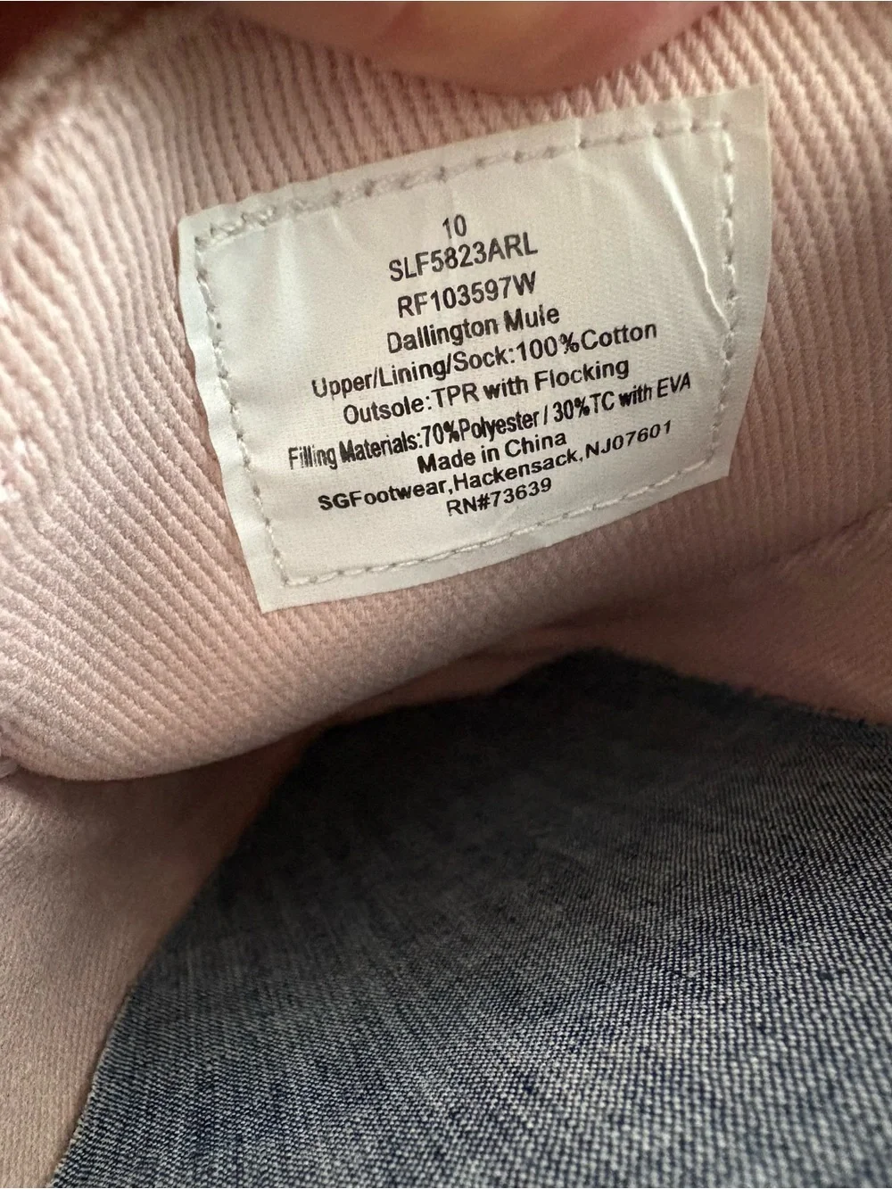 Polo Ralph Lauren Collins Mule or Dallington Twill Mule in a light pink/washed10